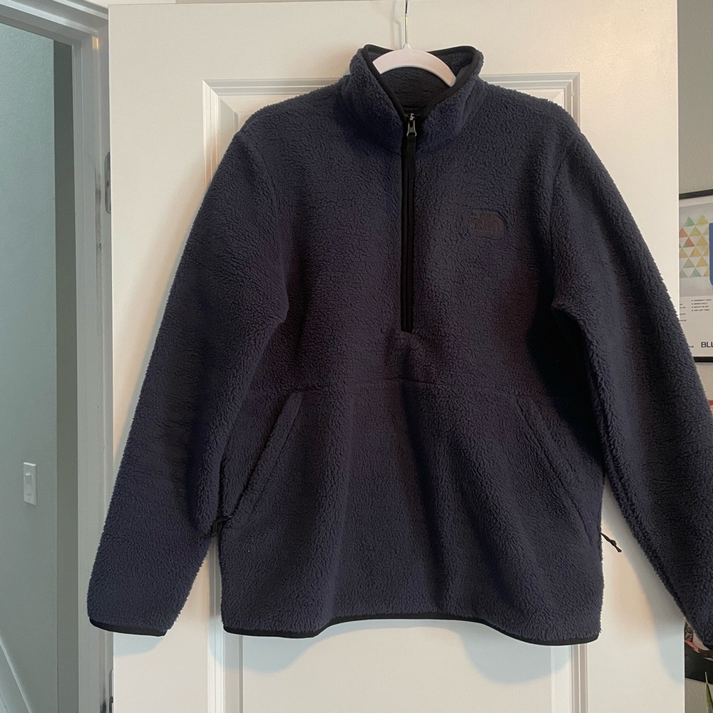 The North Face Dark Blue Fleece Jacket Mens Medium